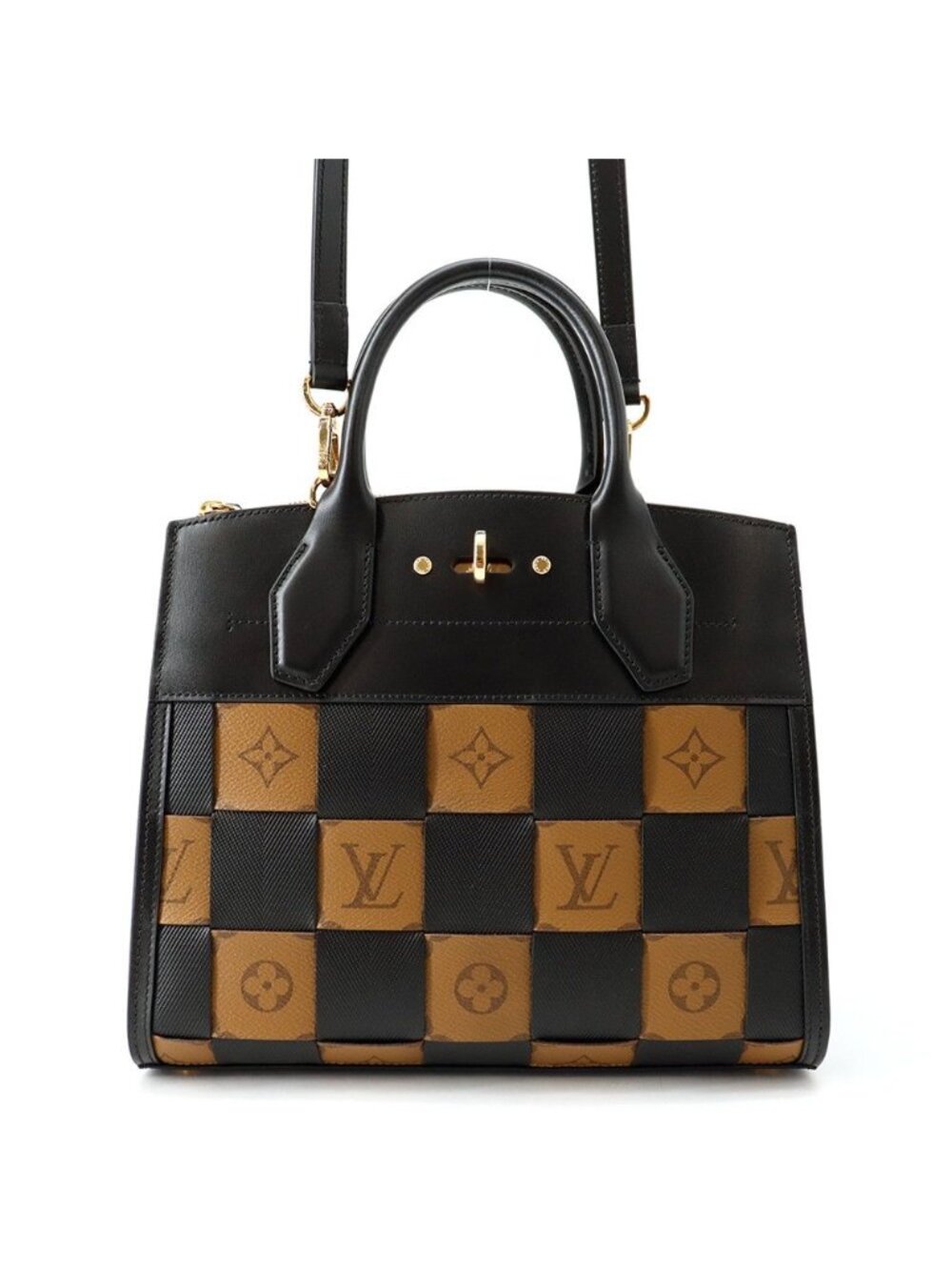 Louis Vuitton Monogram Reverse City Steamer PM 2-Way Shoulder Bag